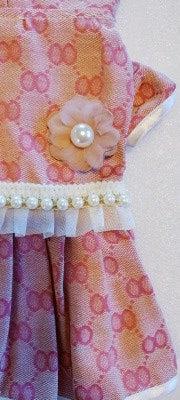 Dream Dog Designer Luxury Fashion Wear Pink Skirt Dress Dog Apparel Pet Clothes S-XXL, Small Medium Breeds