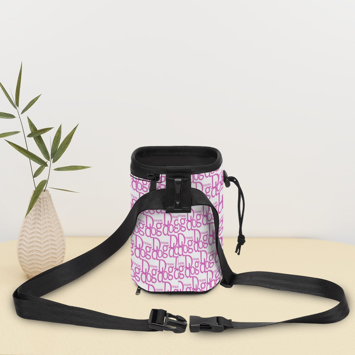 Pet Treat Pouch, Dream Dog - Black, Blue, Pink, Dog, Cat, Pet Food, Treat, Snacks Pouch, Bag Dispenser