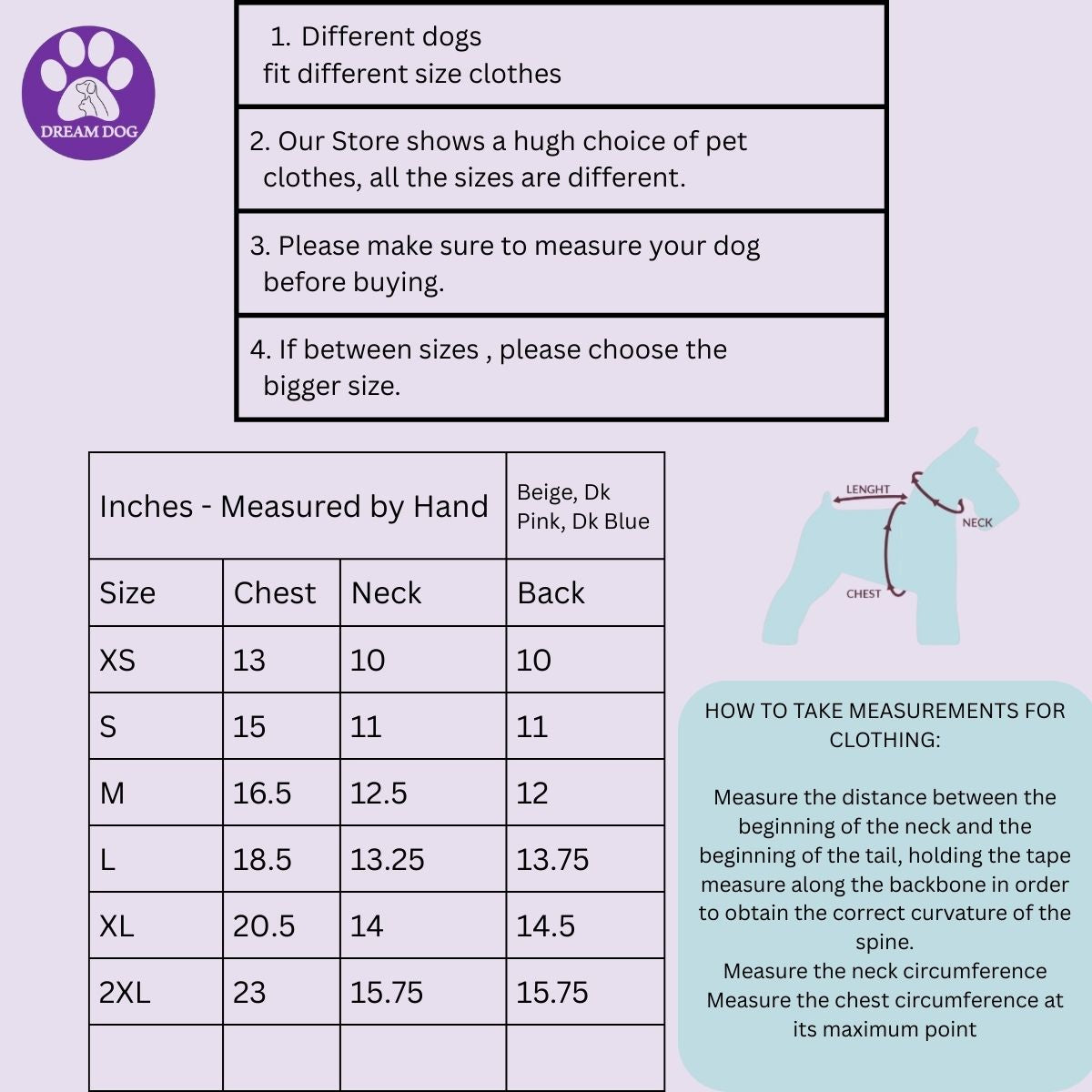 Dream Dog Luxury Fashion Dog Sweaters Pet Cat Clothes Apparel Super Soft, Super Warm, Comes in Blue, Brown or Pink, XS to 2XL