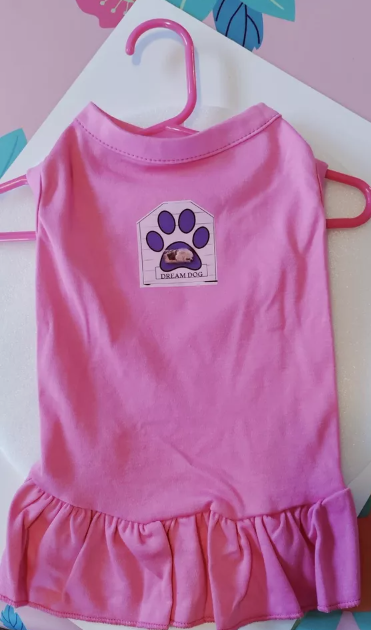 Dream Dog Dress Cotton Pink Cat Dog Dress❤️Spring Summer Wedding All Occasions