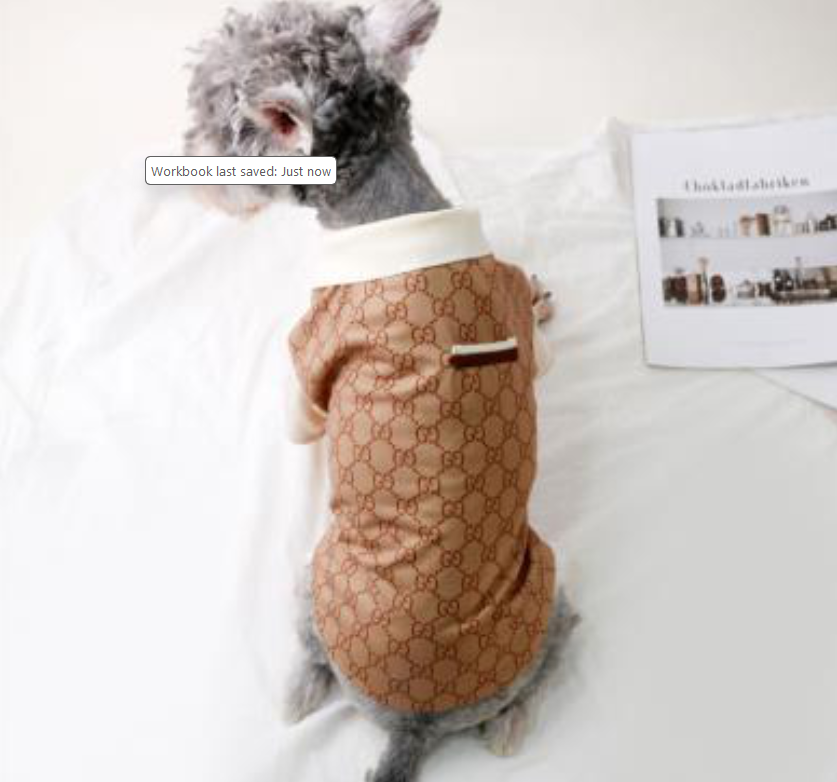 Dream Dog Luxury Fancy Fashion Dog Dress Shirt Cat Pet Clothes Apparel, Perfect for The Holidays, Birthdays, Two-Tone Beige, Small to Medium Breeds, from Small to XX-Large
