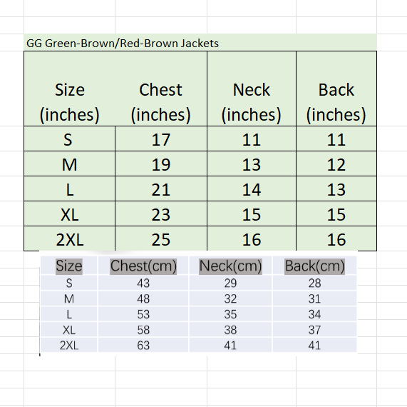 Dream Dog Luxury Designer-Inspired Replica Dog Padded Vest Clothes Pet Apparel Soft Pet Warm Vest, Free Leash, S to XX-Large, Small-Medium Breeds Red/Brown and Green/Brown