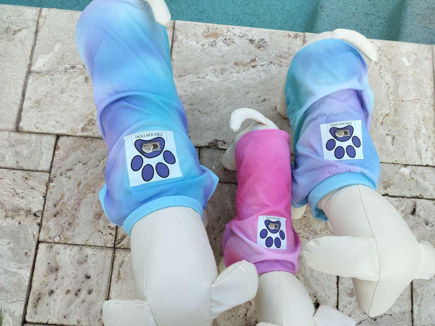 Dream Dog Tye-Dye Shirt Cotton Pinks & Blue-Purples Cat Dog Shirt Clothes ❤️