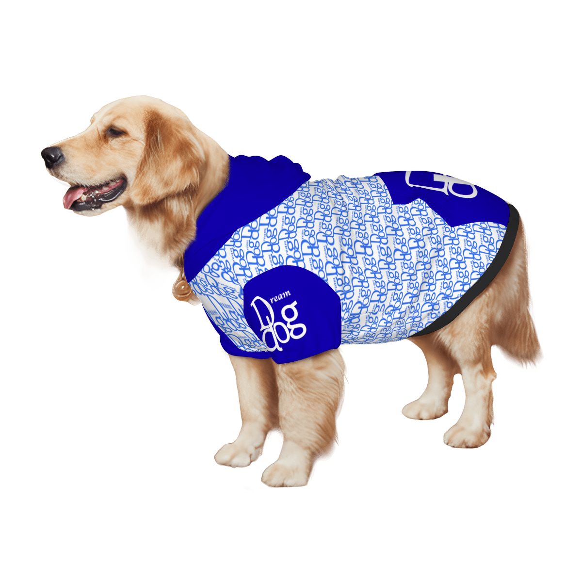 Dream Dog Medium to Large Breed Hoodie Pet Clothes S to XXL - Luxury Shirts Pet, Dog Clothes, Super Soft and Warm Hooded Shirt Blue and Pink Colors (Lt Pink, XX-Large)