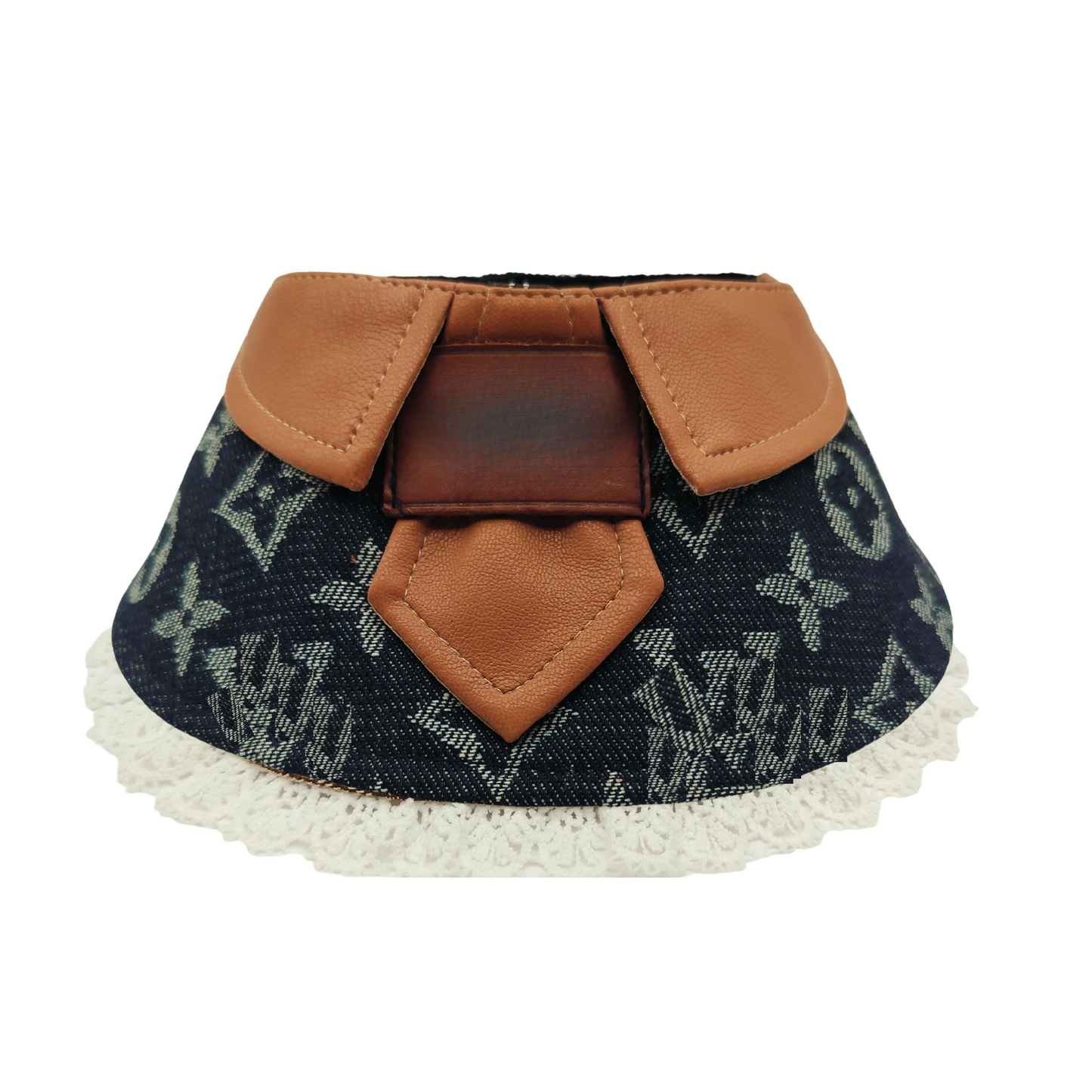 Dream Dog Luxury Dog Pet Cloth Bandana Over The Collar Clothes Designer-Inspired Replicas S to XXL, Blue or Brown Parent ASIN: B0F5NFK76X Parent SKU: 00497