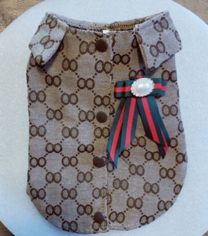 Dream Dog Designer Luxury Fashion Dog Shirt Pet Cat Clothes High Quality Summer Apparel