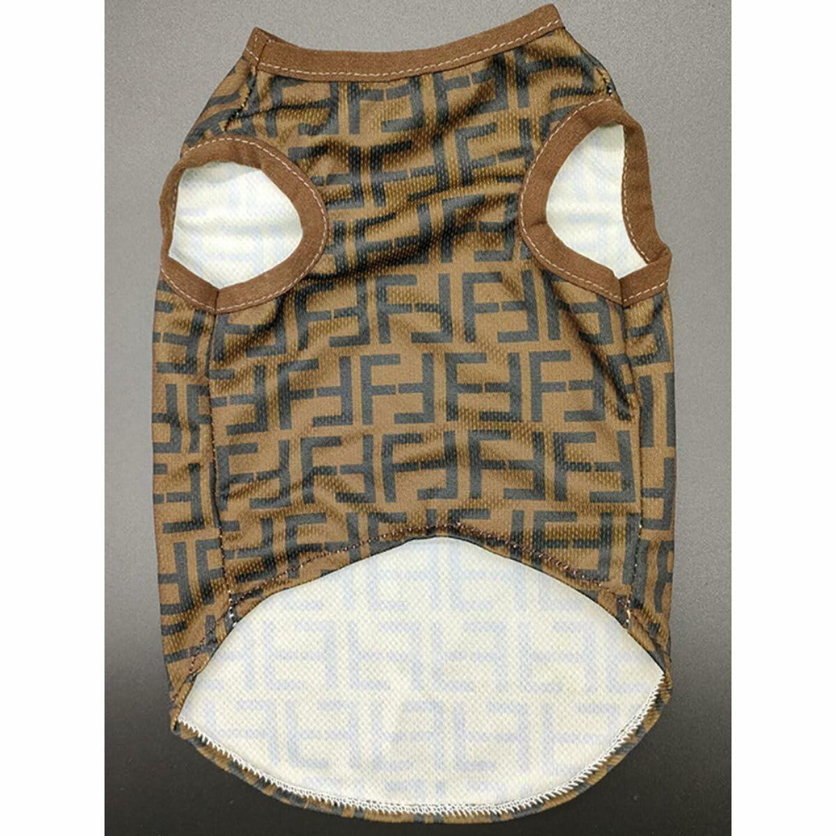 Luxury Designer-Inspired Replica.Dream Dog Summer Shirt Vest, Dago, Sleeveless Dog Cat Shirt Pet Luxury Clothes Pullover Apparel Super Soft, Brown, XS to 3XL (Medium)