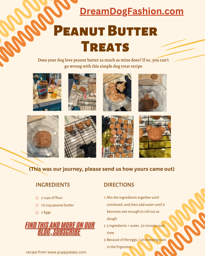 Doggie Peanut Butter Treats receipe