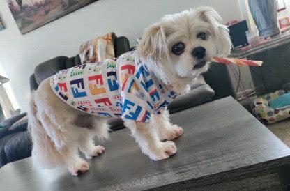 Luxury F Designer Trending Fashion Wear Summer Shirt FF Dog Apparel Pet Clothes