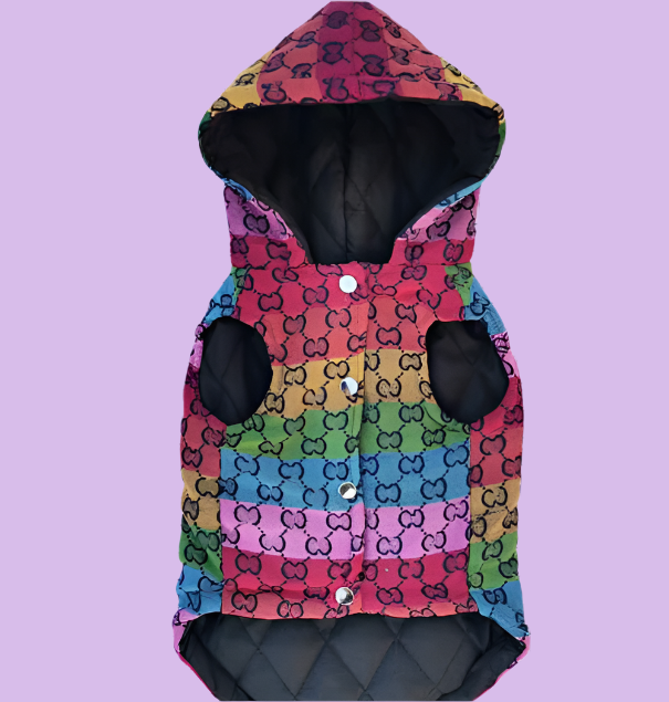 Luxury Designer Dog Padded Vest High Quality GG Pet Clothes Apparel Hoodie