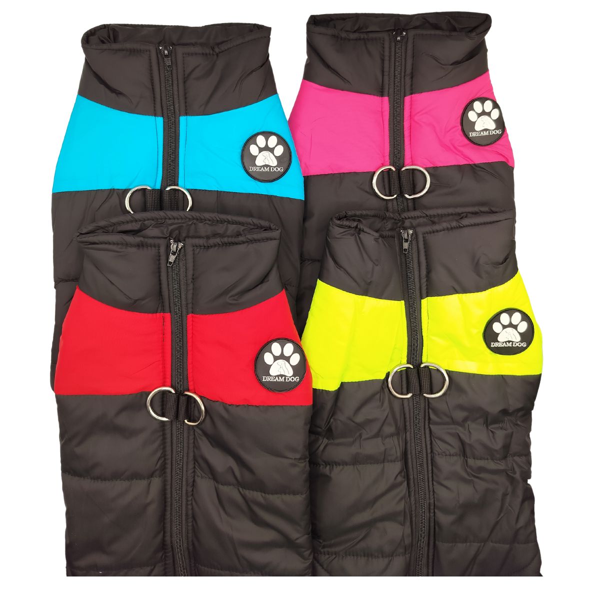 Dream Dog Collection Luxury Fashion Dog Vest, Cat Pet Clothes Apparel, Blue, Pink, Red, and Yellow, Small to Large Breeds, S to 5XL