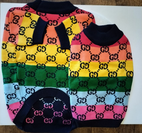 Luxury Designer GG Pet Sweater Fashion Clothes Dog Cats Colorful Super Soft Warm