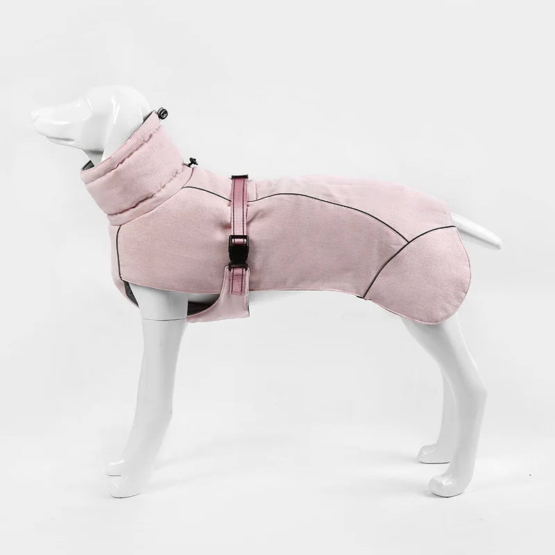 High-Quality Luxury Winter Dog Jacket for Medium Large Dogs - Boutique Outfits, Weimaraner's and Greyhounds