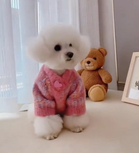Dream Dog Luxury Fashion Fuzzy Sweater Jacket Cat Dog Apparel Pet Clothes, Super soft