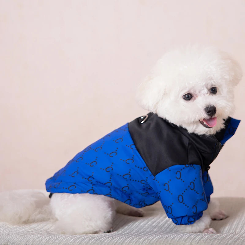 Dog Clothes Luxury Designer Pet Winter Coat Autumn Winter for French Bulldog Puppy Small Medium Dog fashion