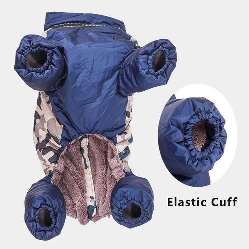 Luxury Jacket for Large Dogs Waterproof Big Dog Jumpsuit Clothes Labrador Doberman Coat Clothing for Medium Large Dogs