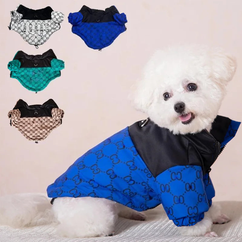 Dog Clothes Luxury Designer Pet Winter Coat Autumn Winter for French Bulldog Puppy Small Medium Dog fashion