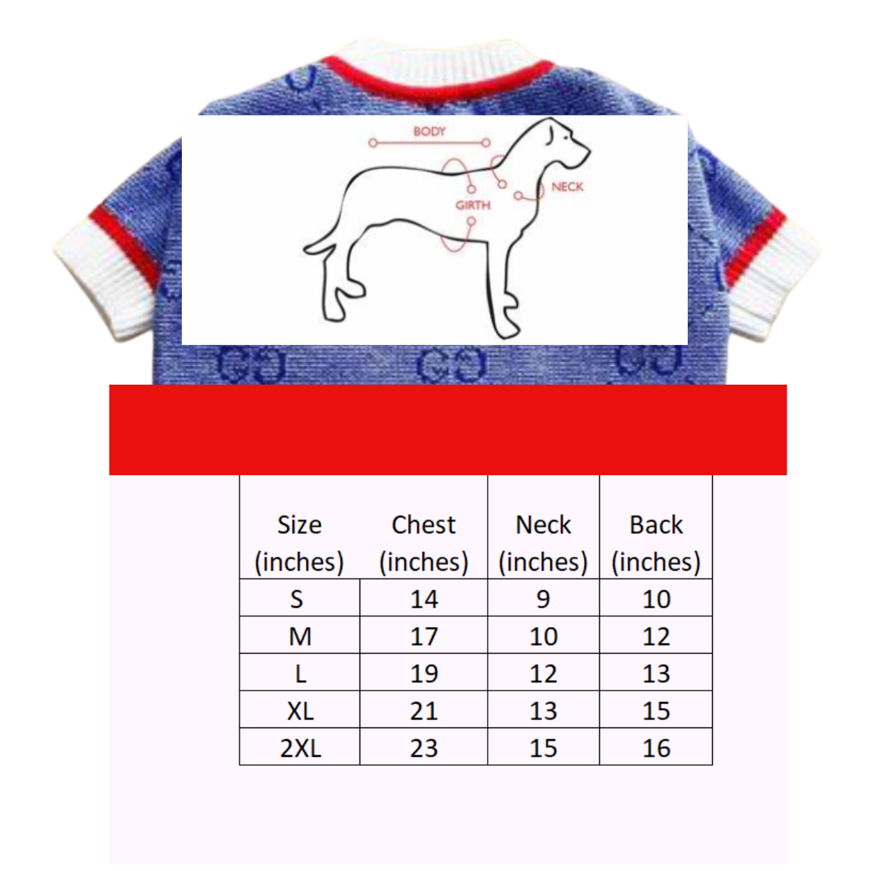 Luxury Fashion Trending Luxury Fashion Button Dog Sweater Fashion Clothes Pet Cats Blue w-Red and White