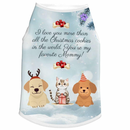 Dream Dog Luxury Medium-Large Breeds, XL to5XL Dog Pet Christmas Tank Shirt T-Shirt (3XL)