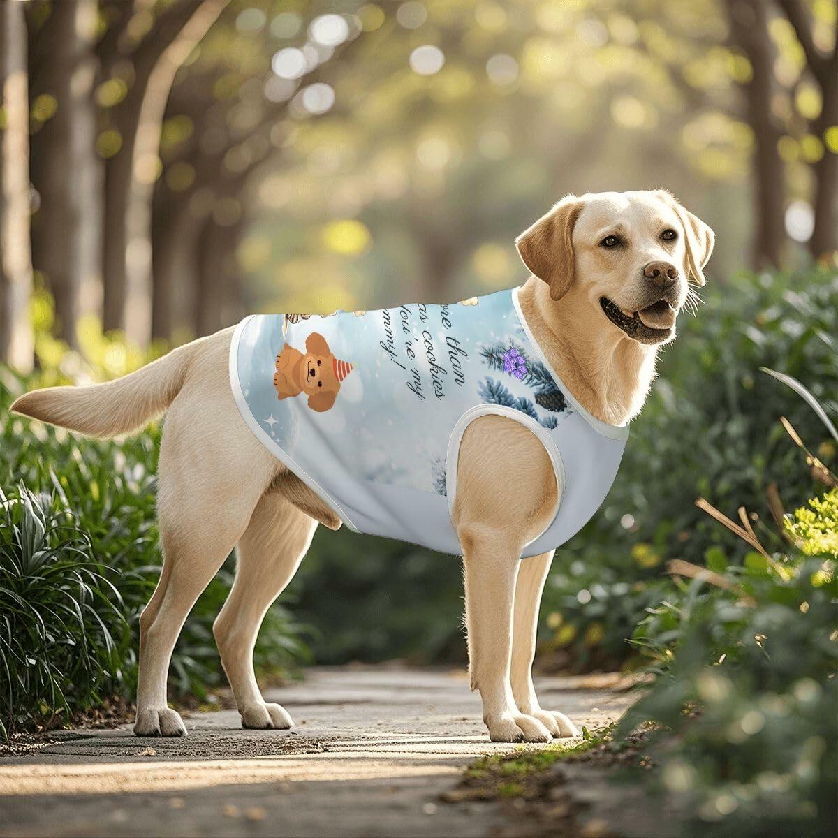 Dream Dog Luxury Medium-Large Breeds, XL to5XL Dog Pet Christmas Tank Shirt T-Shirt (3XL)