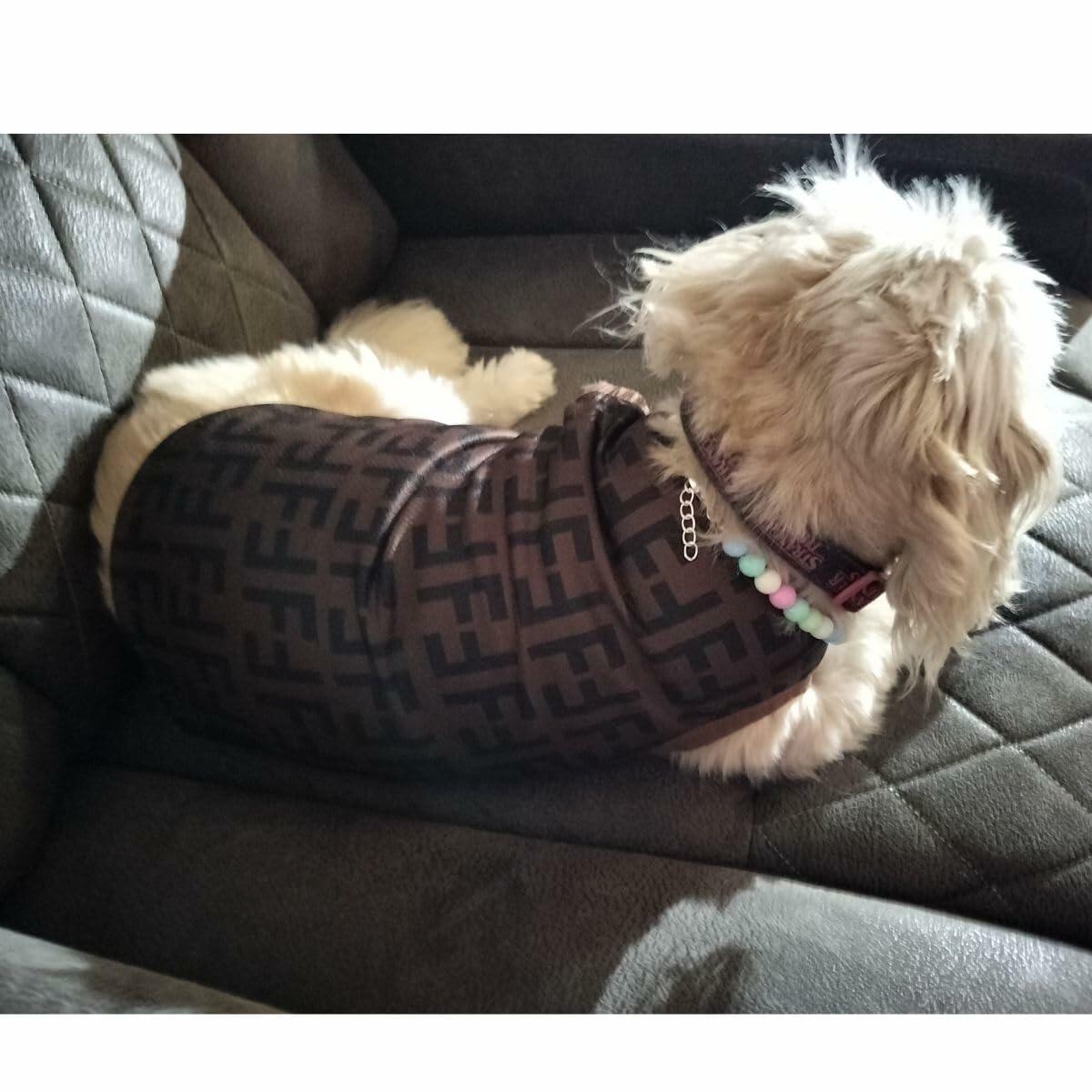 Luxury Designer-Inspired Replica.Dream Dog Summer Shirt Vest, Dago, Sleeveless Dog Cat Shirt Pet Luxury Clothes Pullover Apparel Super Soft, Brown, XS to 3XL (Small)