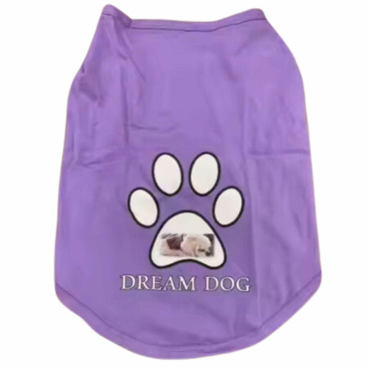 Dream Dog Luxury T-Shirt, Cat Kitten Dog Puppy Pet Clothes Apparel, Perfect for Everyday, Medium to 5XL. Medium Breeds (XXXXX (5)-Large)
