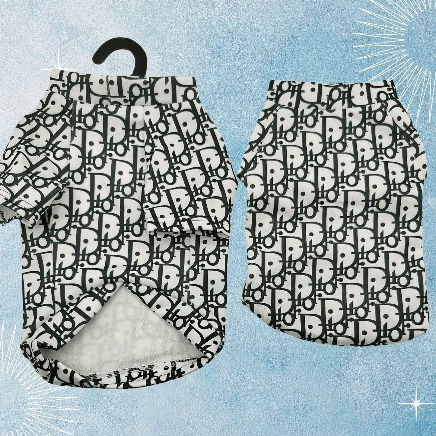 Luxury Designer-Inspired Replica.Dream Dog Trending Dog Stylish Dress Shirt Pet Cat Clothes Black and White Apparel X-S to 3XL, Small to Medium Breeds (3XL)