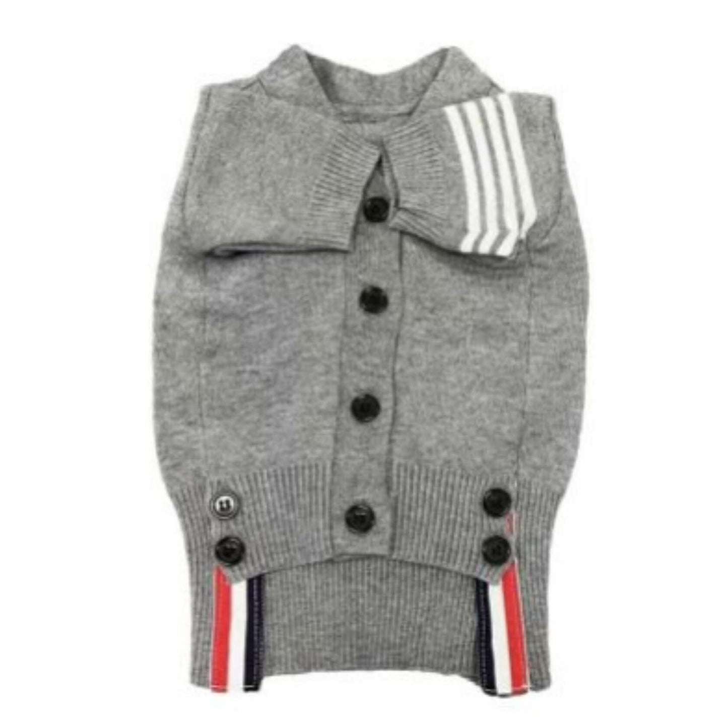 Dream Dog, Small Breed Only - Luxury - S to XXL - Luxury Gray w/Some Stipes, Sweater Cat, Pet, Dog Clothes