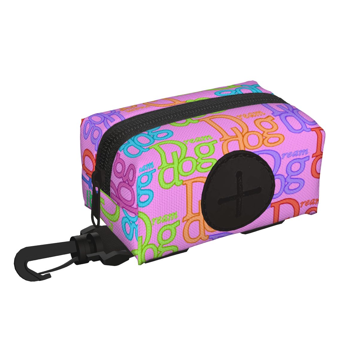Dream Dog Designer Poop Bag Holder Soft Fabric Dispenser Waste Bag For Pets, 7 Colors Available