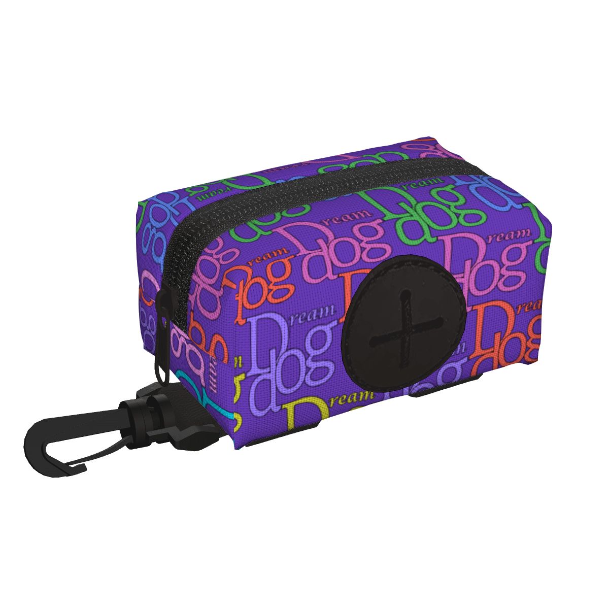 Dream Dog Designer Poop Bag Holder Soft Fabric Dispenser Waste Bag For Pets, 7 Colors Available