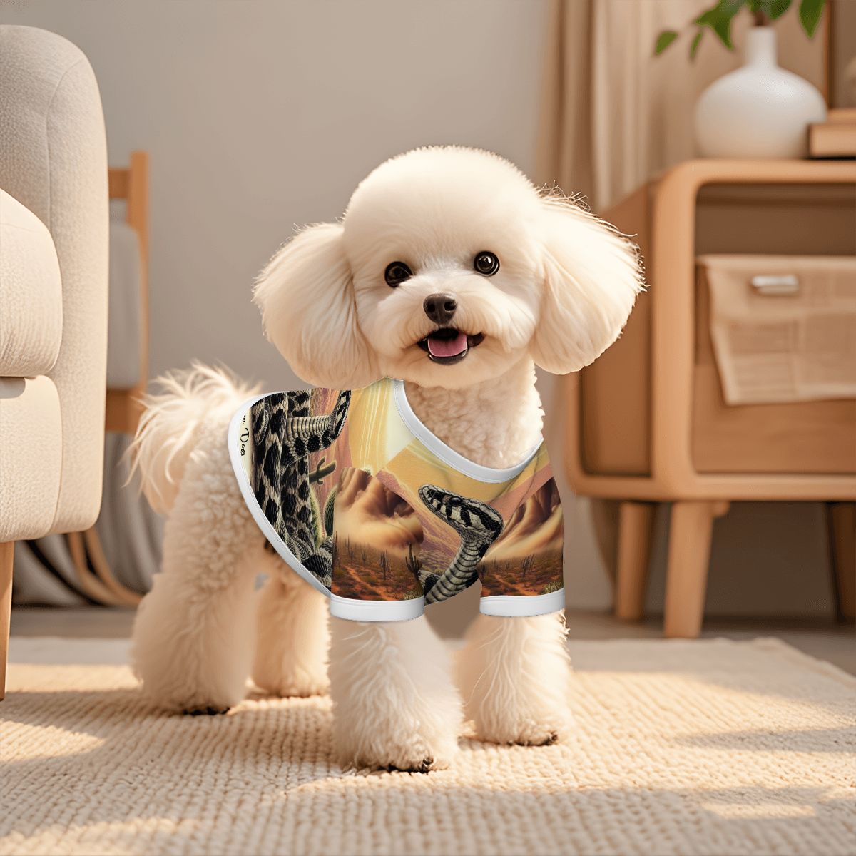 Dream-Dog Luxury Arizona Collection Cotton Dog Javelina, Snake for Pets, Party Stylish Clothes, Sizes Sm to Large, Small Breeds