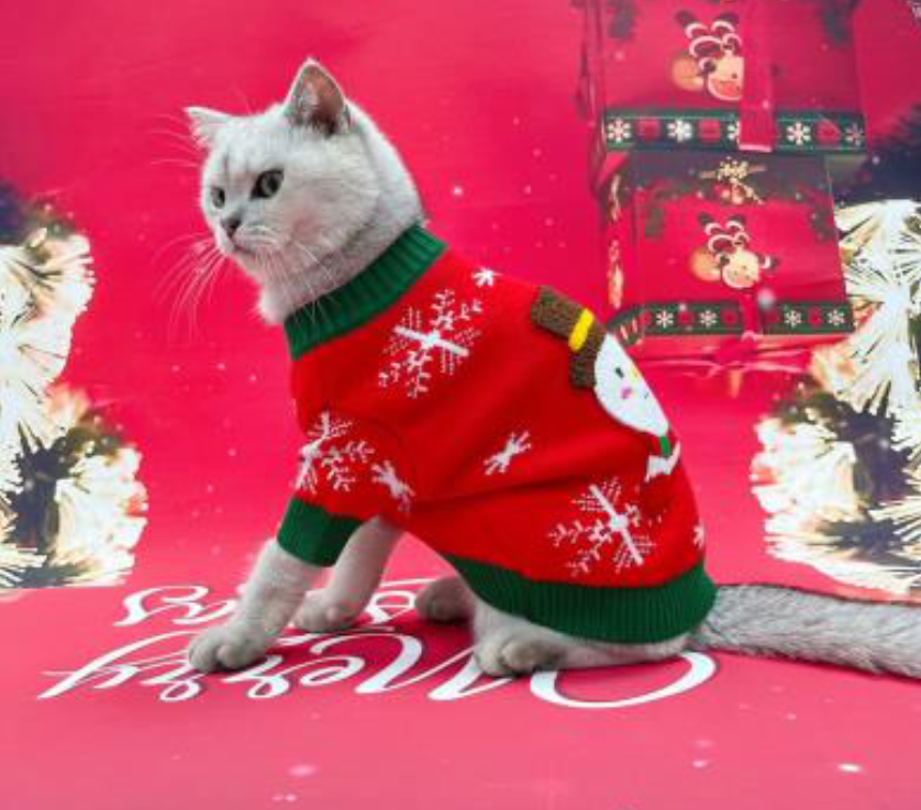 Christmas Fashion Sweaters Cat Dog Apparel Pet Clothes High Quality, Soft