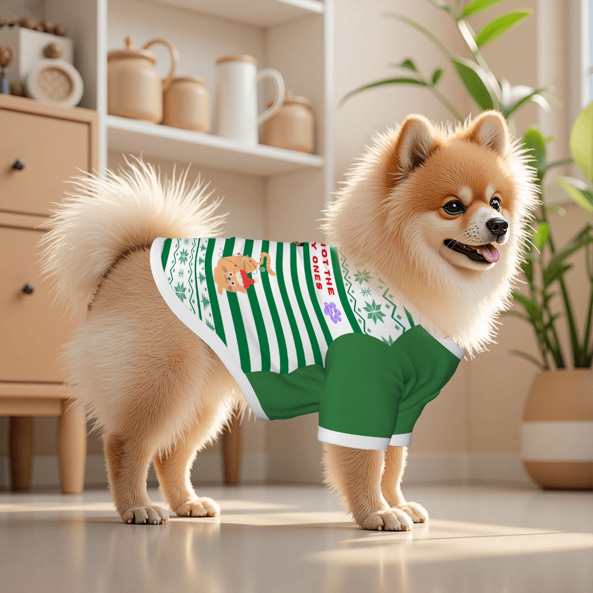 Dream Dog Small Breed - Christmas - S, M, & L - Luxury Cotton Shirts Cat, Pet, Dog Clothes, Super Soft and Warm X-MAS T-Shirt